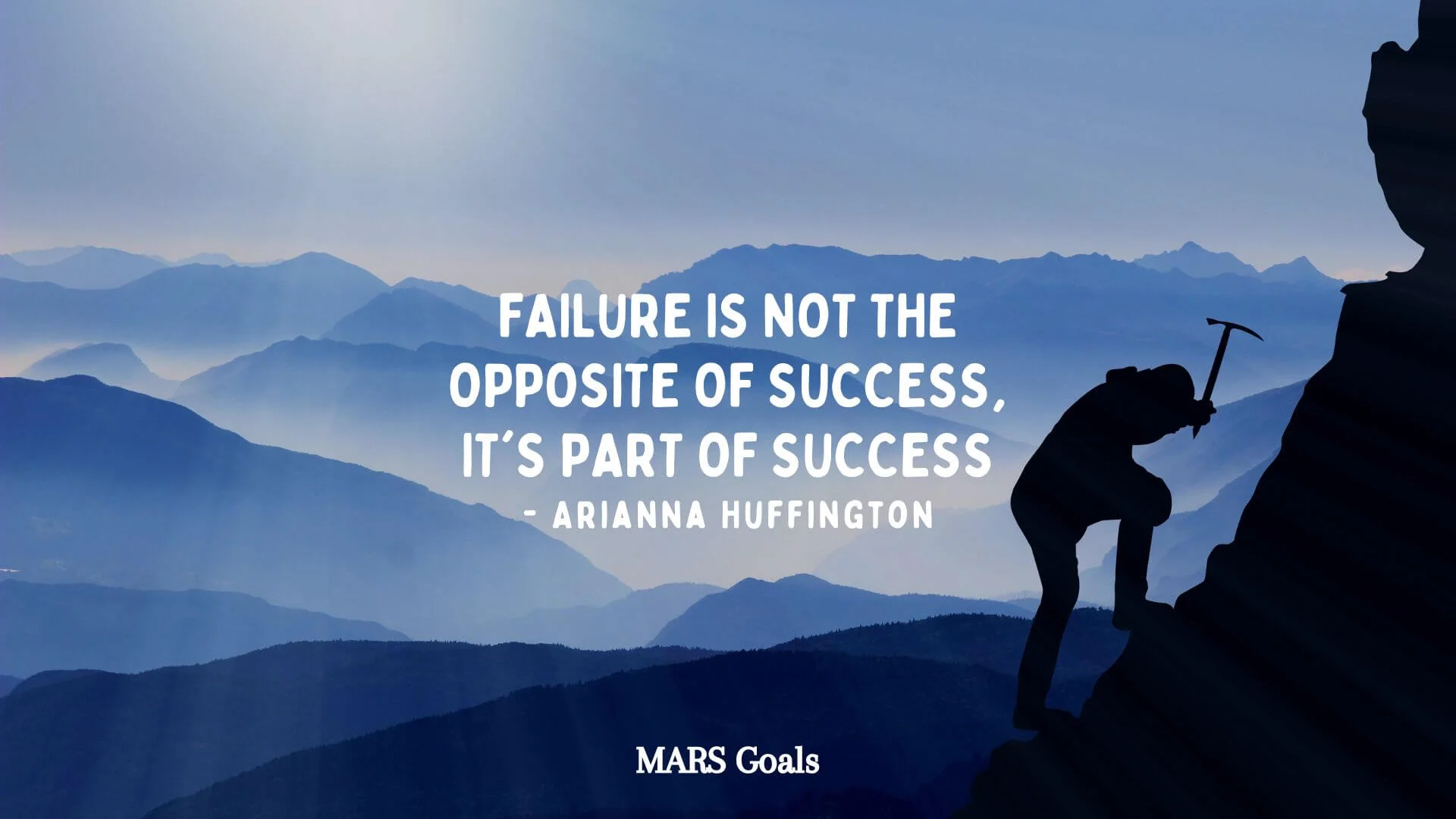 Failure is not the opposite of success, it's part of success