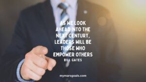 As we look ahead into the next century, leaders will be those who empower others