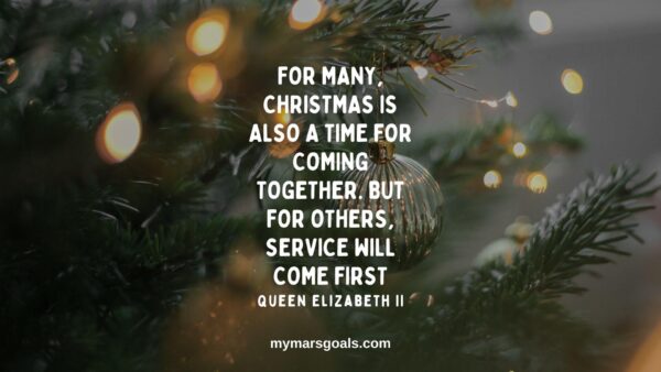 For many, Christmas is also a time for coming together. But for others, service will come first