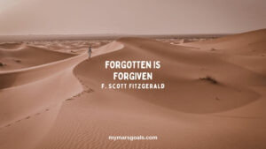 Forgotten is forgiven