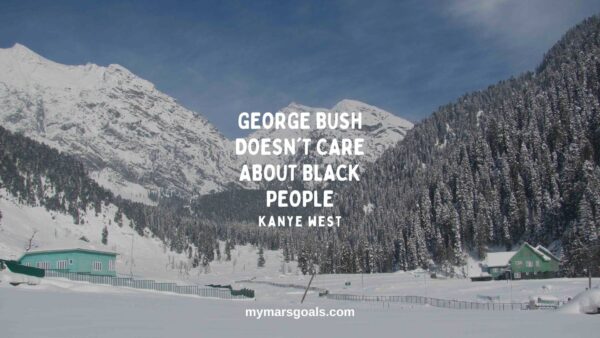 George Bush doesn't care about black people