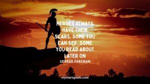 Heroes always have their scars. Some you can see, some you read about later on