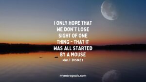 I only hope that we don't lose sight of one thing - that it was all started by a mouse