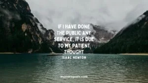 If I have done the public any service, it is due to my patient thought