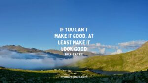 If you can't make it good, at least make it look good