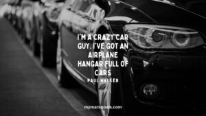 I'm a crazy car guy. I've got an airplane hangar full of cars