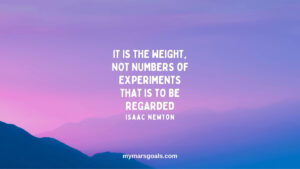 It is the weight, not numbers of experiments that is to be regarded