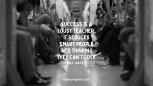 Success is a lousy teacher. It seduces smart people into thinking they can't lose