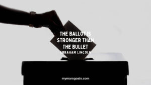 The ballot is stronger than the bullet