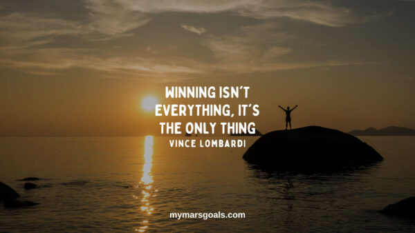 Winning isn't everything, it's the only thing