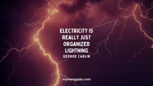 Electricity is really just organized lightning