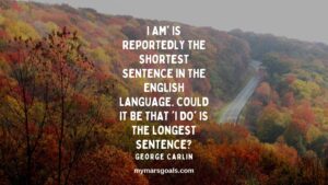 I am' is reportedly the shortest sentence in the English language. Could it be that 'I do' is the longest sentence