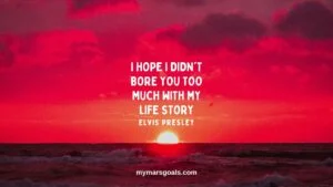 I hope I didn't bore you too much with my life story