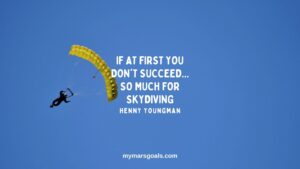 If at first you don't succeed... so much for skydiving