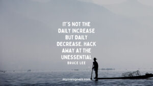 It's not the daily increase but daily decrease. Hack away at the unessential