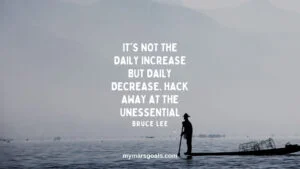 It's not the daily increase but daily decrease. Hack away at the unessential