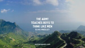 The army teaches boys to think like men