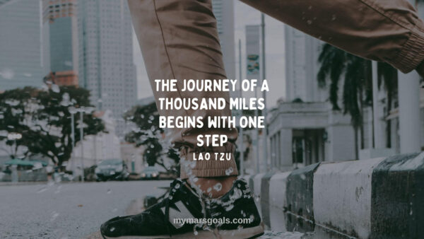 The journey of a thousand miles begins with one step