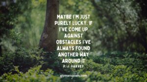 Maybe I'm just purely lucky. If I've come up against obstacles I've always found another way around it