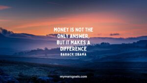 Money is not the only answer, but it makes a difference