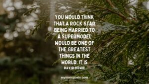 You would think that a rock star being married to a supermodel would be one of the greatest things in the world. It is