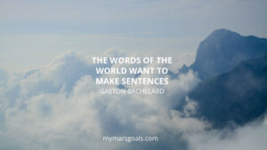 The words of the world want to make sentences