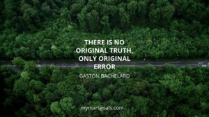 There is no original truth, only original error